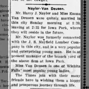 Naylor-Van Deusen wedding